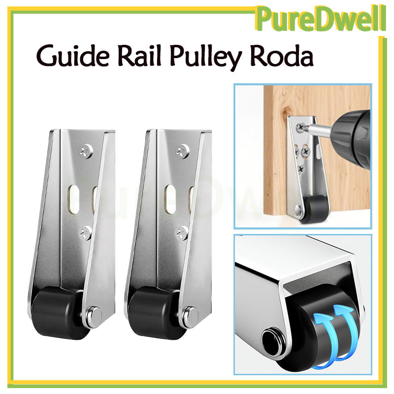 roda penopang sliding bawah pintu / roda pintu lemari geser / roda bawah pintu kayu untuk mencegah j