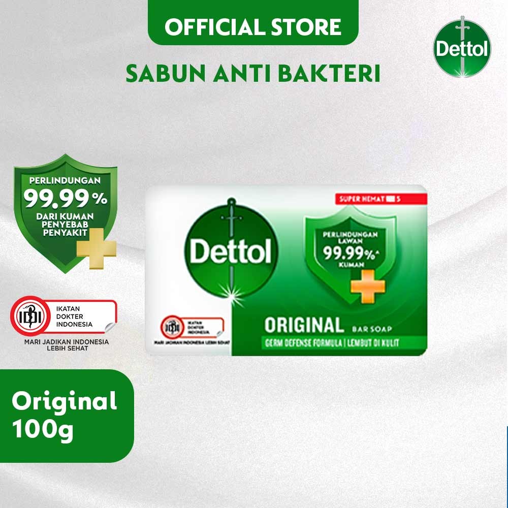DETTOL SABUN MANDI ANTI BAKTERI ORIGINAL 105/100g