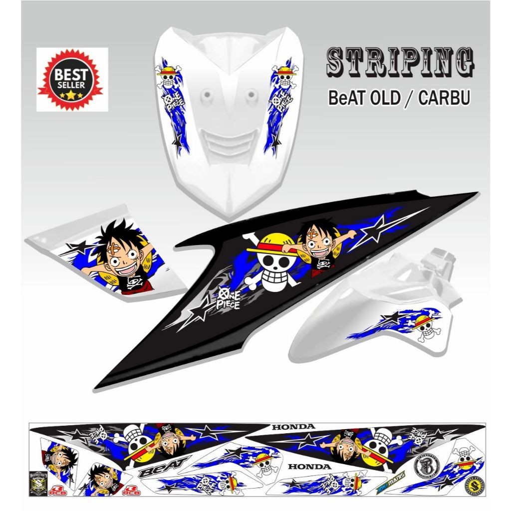 VARIASI BEAT KARBU / STIKER MOTOR BEAT KARBU OLD / STRIPING VARIASI BEAT LAMA VARIASI MOTIF