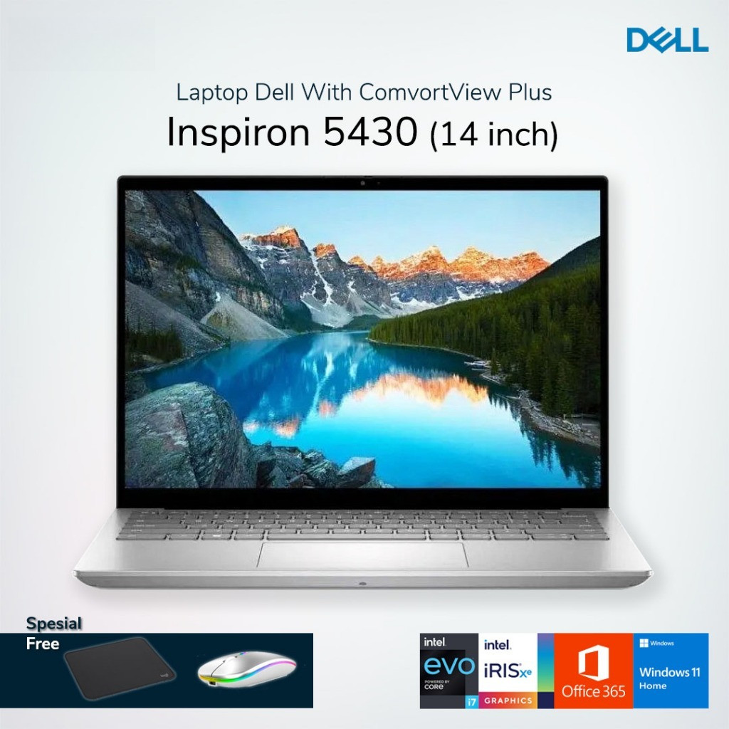 Jual Laptop Dell Inspiron 5430 Plus (14 Inch Core i7 Gen13) With ComfortView Plus