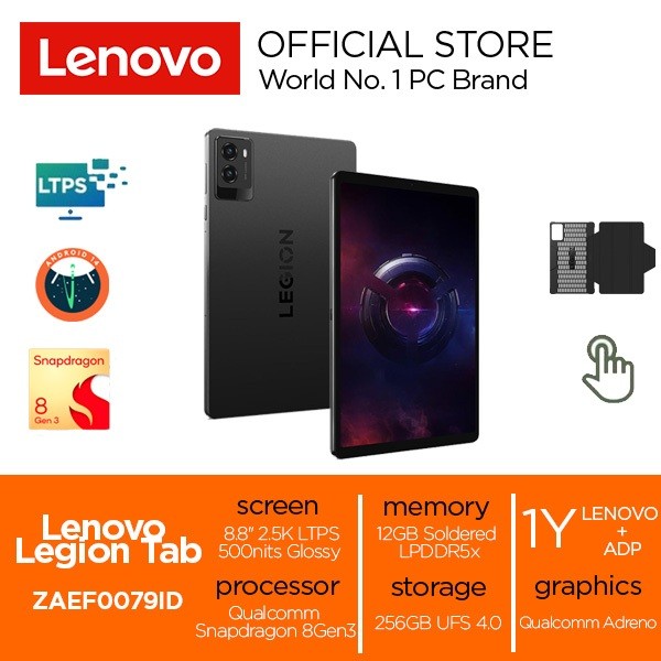 Lenovo Legion Tablet android  Snapdragon 8 Gen 3 12GB 256GB/16GB 512GB 8.8" 2.5K 165Hz Android14 Tou
