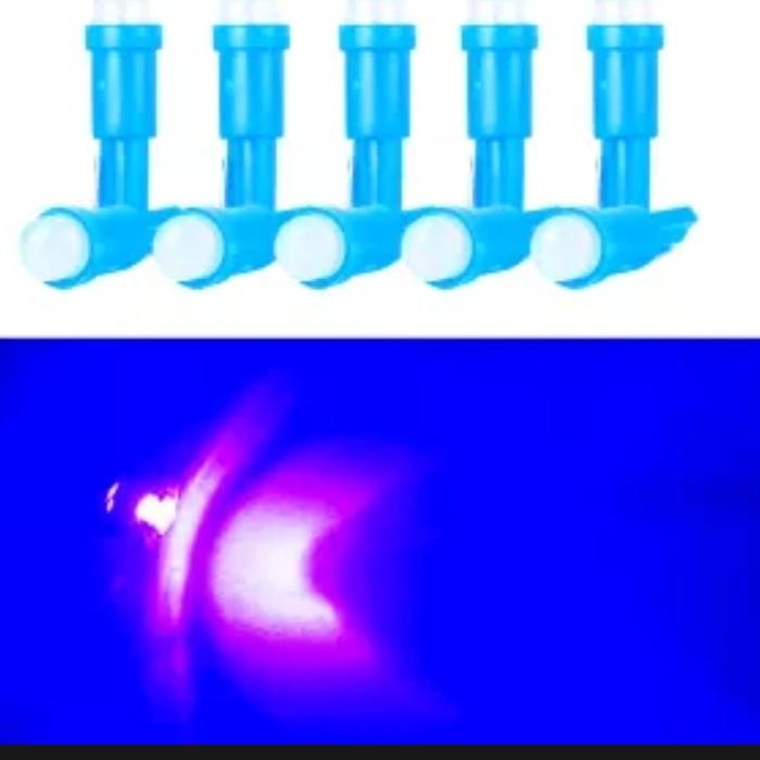 BOHLAM LAMPU T5 PUTIH SOKET T5 DASBOARD PANEL AC SPEEDOMETER AVANZA - Biru Best