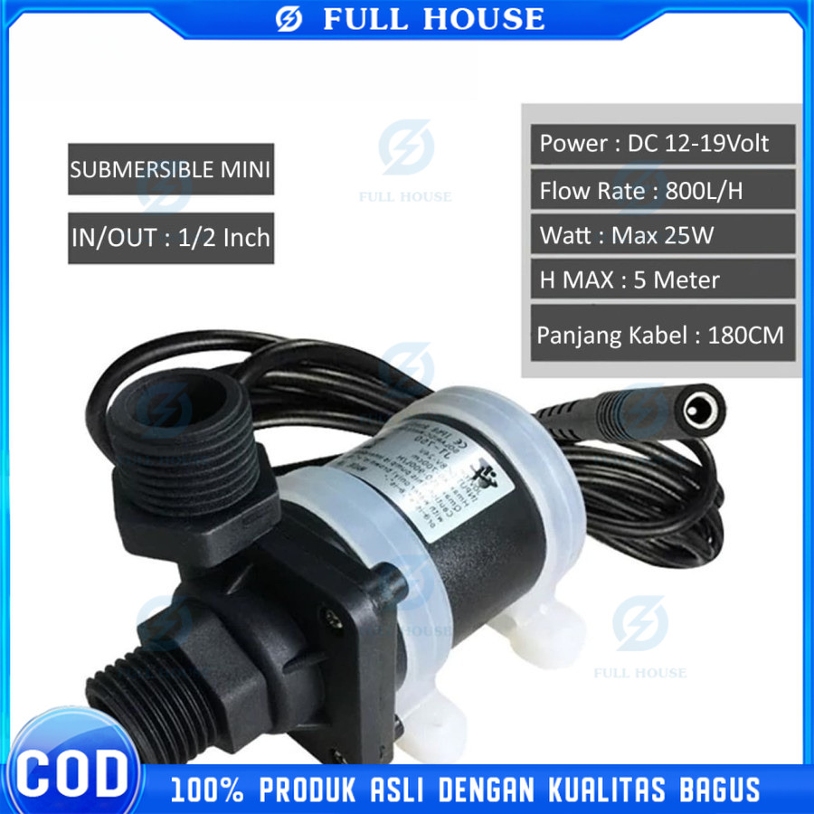 Full House Pompa Air DC Serbaguna untuk Pendorong Ke Mesin Cuci dan Shower