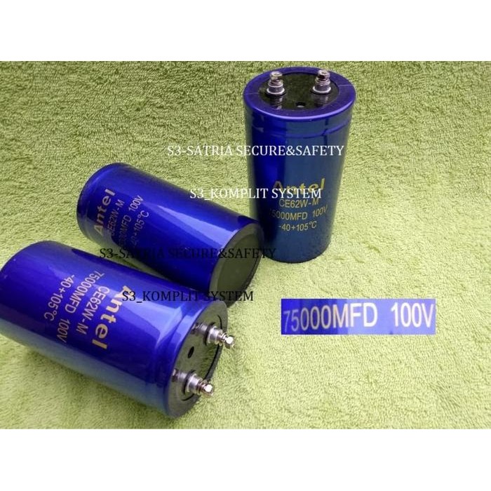Elco 75.000uF 100V ELko 75000Mfd 75000 75,000 uf MFD 100 V 75000uf