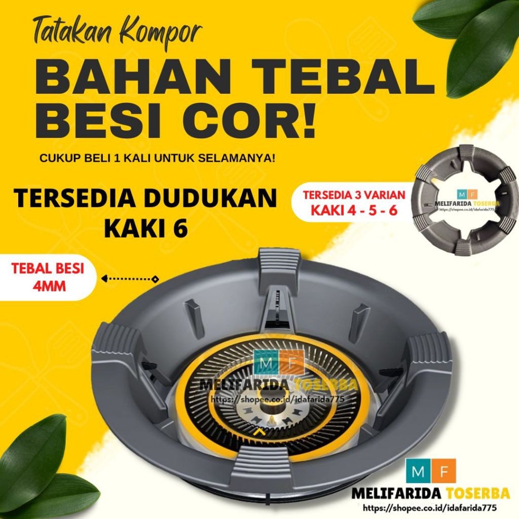 RZL -  Tatakan Dudukan Kompor Gas ANTI ANGIN Bahan Besi