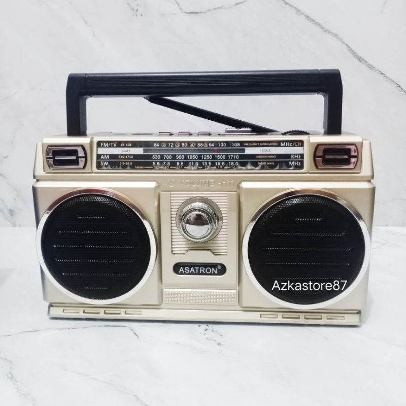 PIXELBYTE Radio asatron R-1119 radio bluetooth radio 4 band FM/TV/AM/SW radio portable