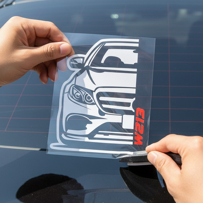 Stiker Mobil Keren Mercedes W213  dan Mercedes W211 Desain Sporty