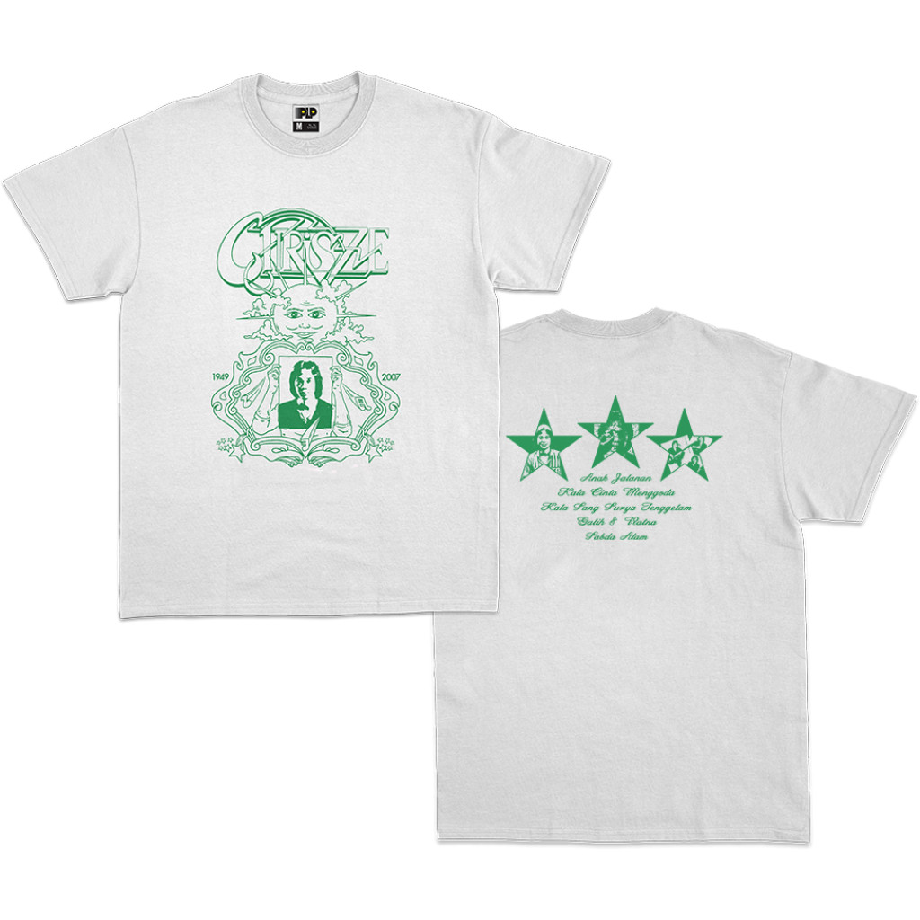 T-shirt Chrisye - LINTASAN CAHAYA MEGA GREEN