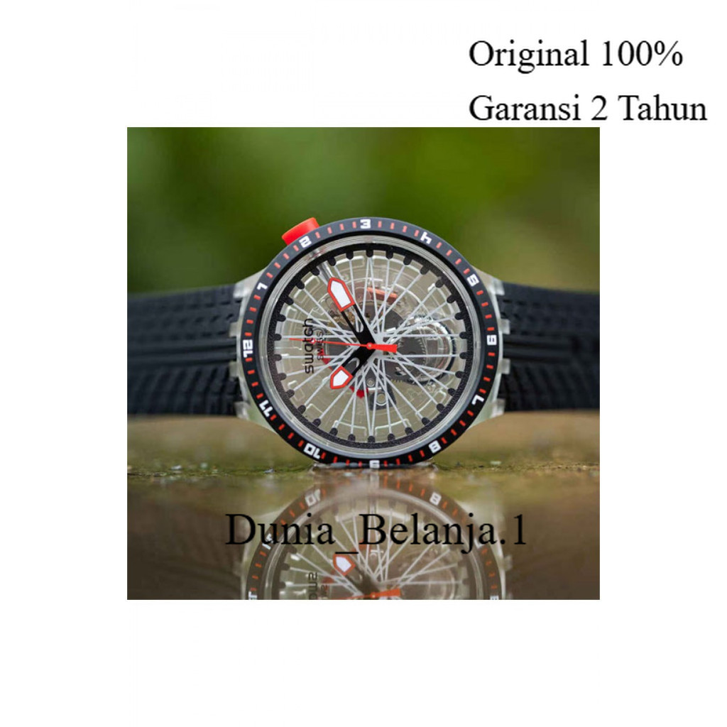 Original 100% SWATCH SB05K103 The Pilgrim Tread On It Jam Tangan Unisex Swiss Made Garansi 2 Tahun