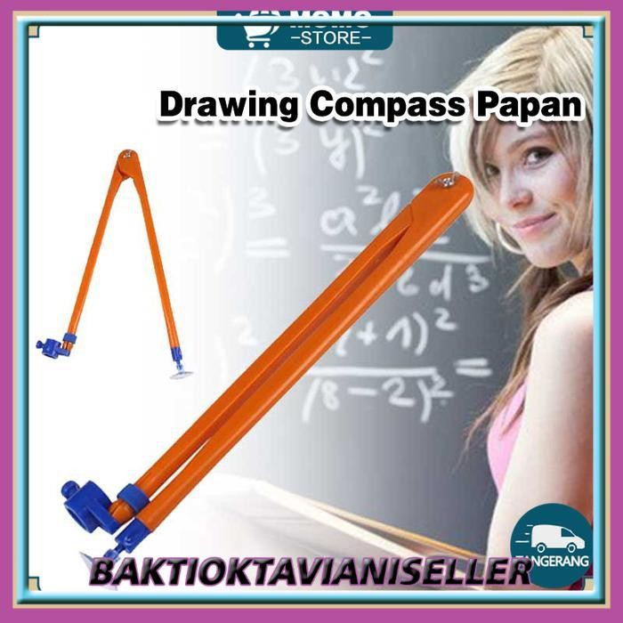 Jangka Papan Tulis Whiteboard Jangka Besar Ukuran Besar Bahan Plastik