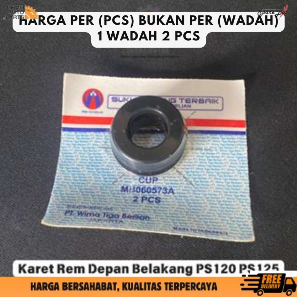 KARET REM DEPAN CANTER / PS110 /PS125 ORI WTB (MB060573A) ORIGINAL ASLI