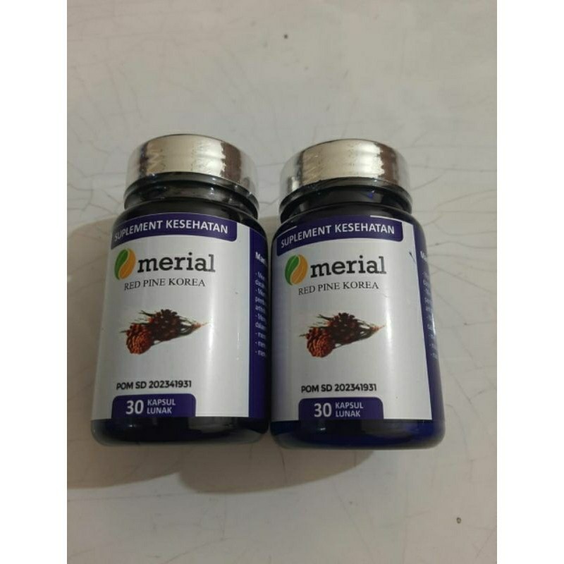Merial Red Pine Korea original obat kolesterol hipertensi isi 30 butir