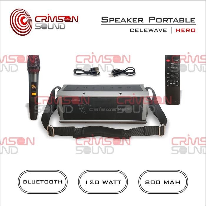 GROSIR BLUETOOTH SPEAKER PORTABLE ORIGINAL SUPER BASS RGB WATERPROOF CELEWAVE CW-888 HERO
