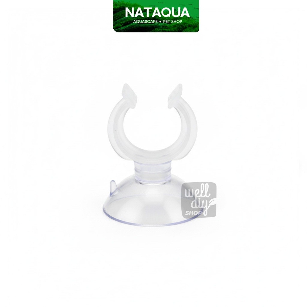 Dop Pipa Aquarium Suction Cup Klem Penjepit Pipa Filter Gantung Termometer Holder Akuarium Nataqua
