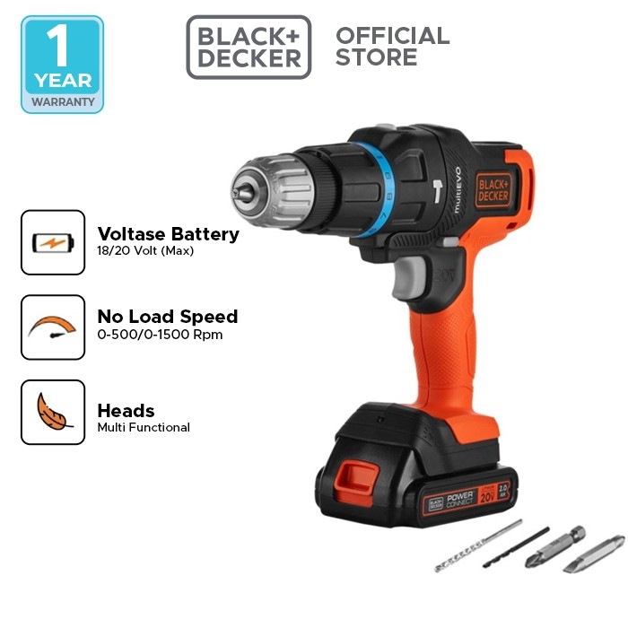PROMO!Black & Decker Multi Evo Hammer Drill Head 18/20V EVO185H1READY