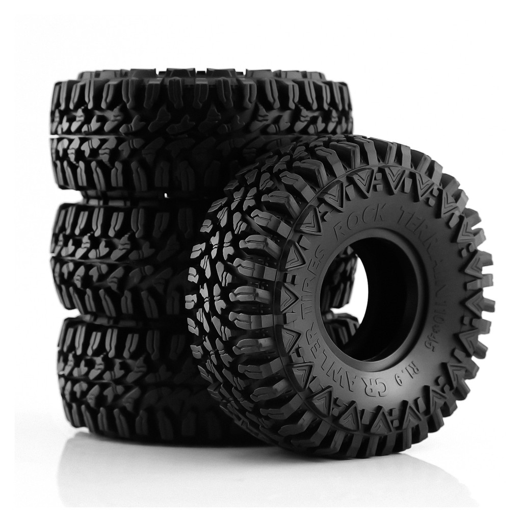 1.9 RC Crawler Tires For 1/10 Scale RC Car Traxxas TRX4 RC4WD D90 Axial SCX10 II TF2 Gen8 Tamiya CC0