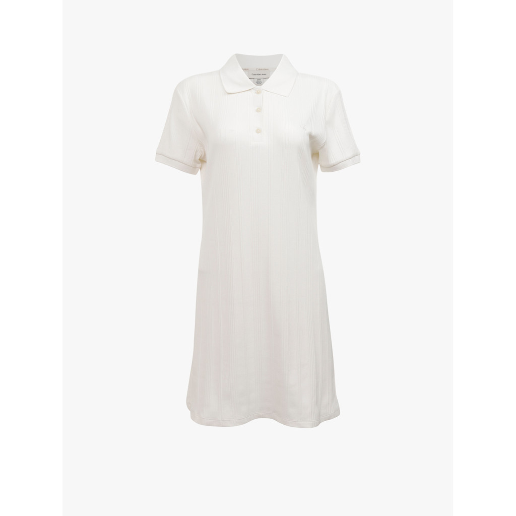Calvin Klein - SS Variegated Rib Polo Mini Dress