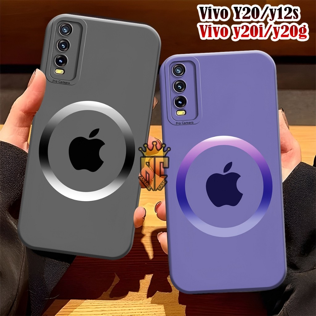 Softcase VIVO Y12S Y20 Y20S Y20A Y20SG Y20I Fashion Case Motif Logo Apple 2 - Case Cute - Case Vivo 