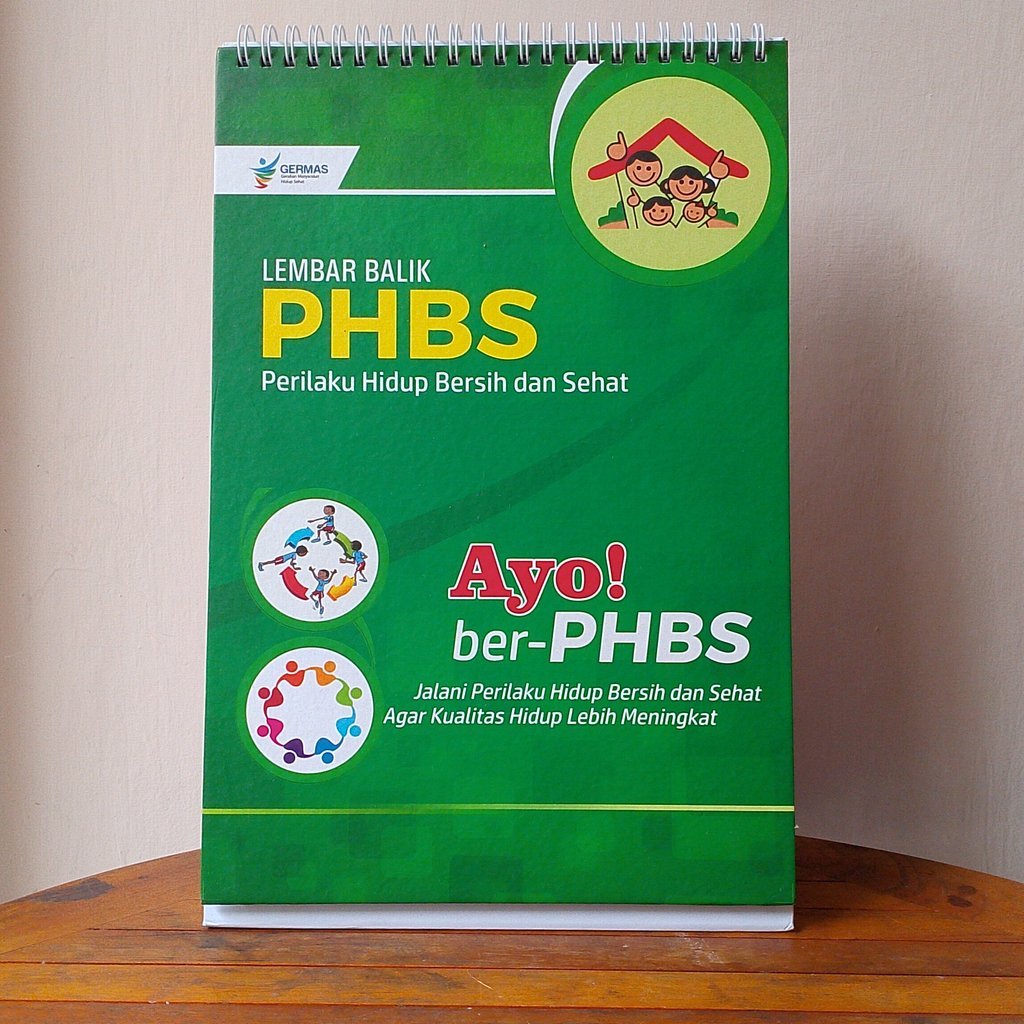 Lembar Balik PHBS Rumah Tangga - Perilaku Hidup Bersih dan Sehat - PHBS di Lingkungan Rumah