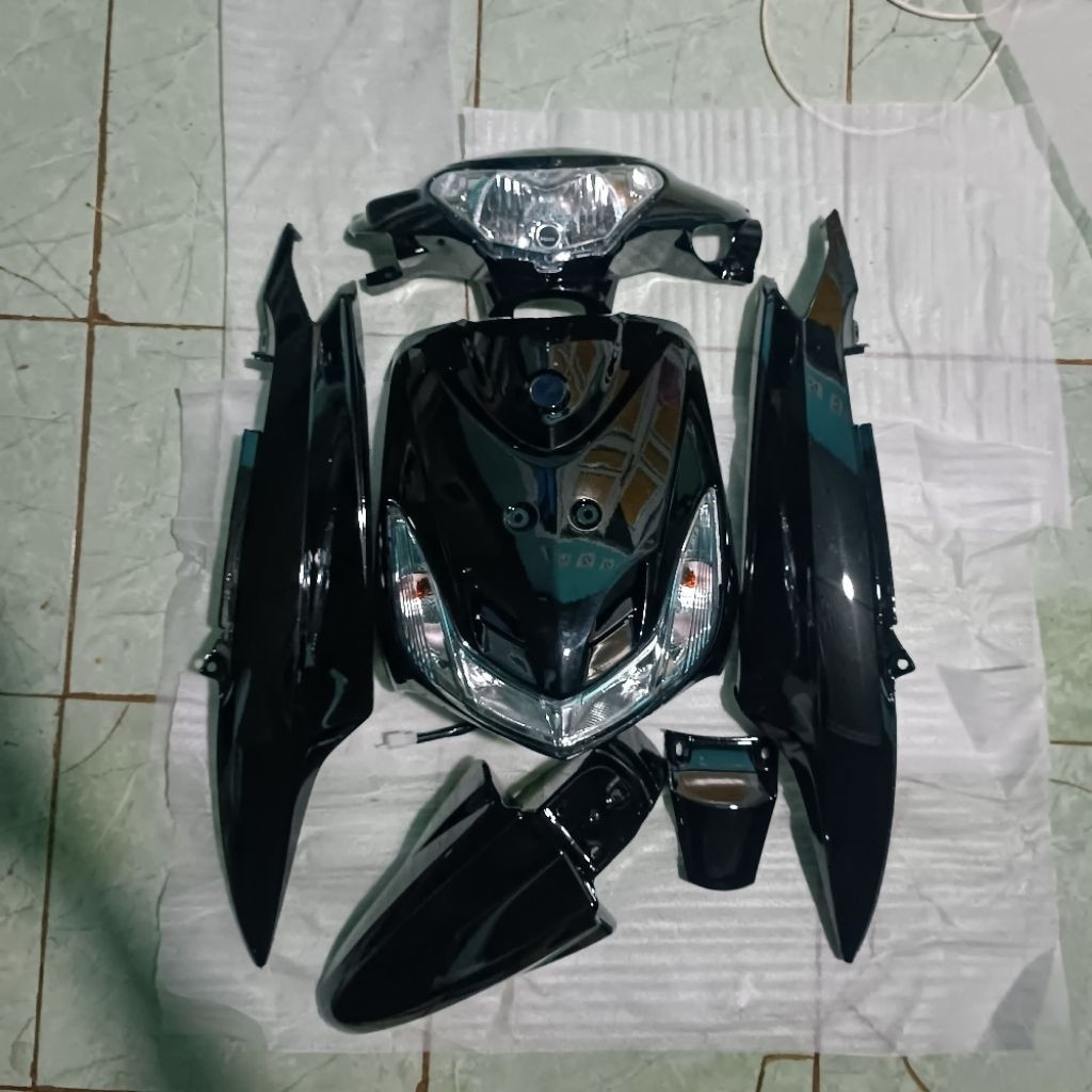 Cover full body halus yamaha mio smile plus reflektor dan sen fullset body plus lampu mio smile