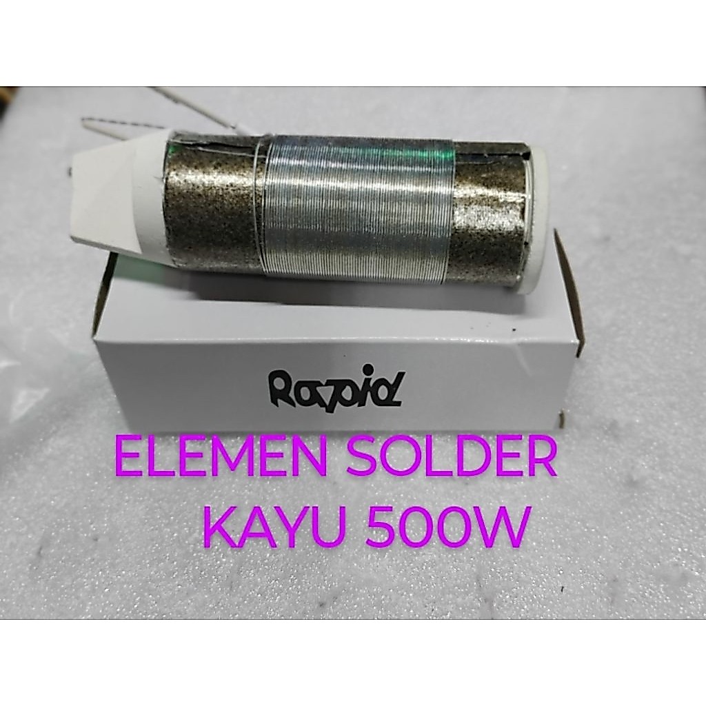 ELEMEN SOLDER LISTRIK KAYU BESAR 500 WATT RAPID ORIGINAL ASLI