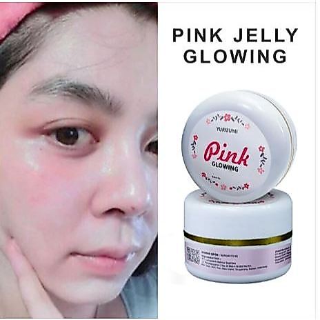( BPOM ) Jelly Glowing Pink Cream Pemutih Wajah Glowing Cepat / Cream Pemutih Wajah BPOM Ori dan Cep