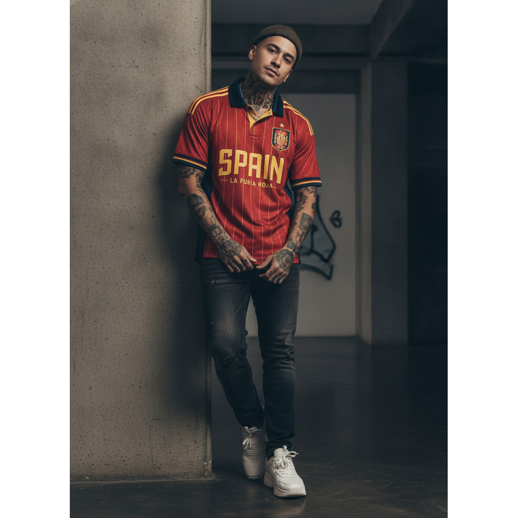 Spain Jersey Rughby World Cup Series Jersey Bola Fantasy Retro Jersey Piala Dunia 2026 Full Printing