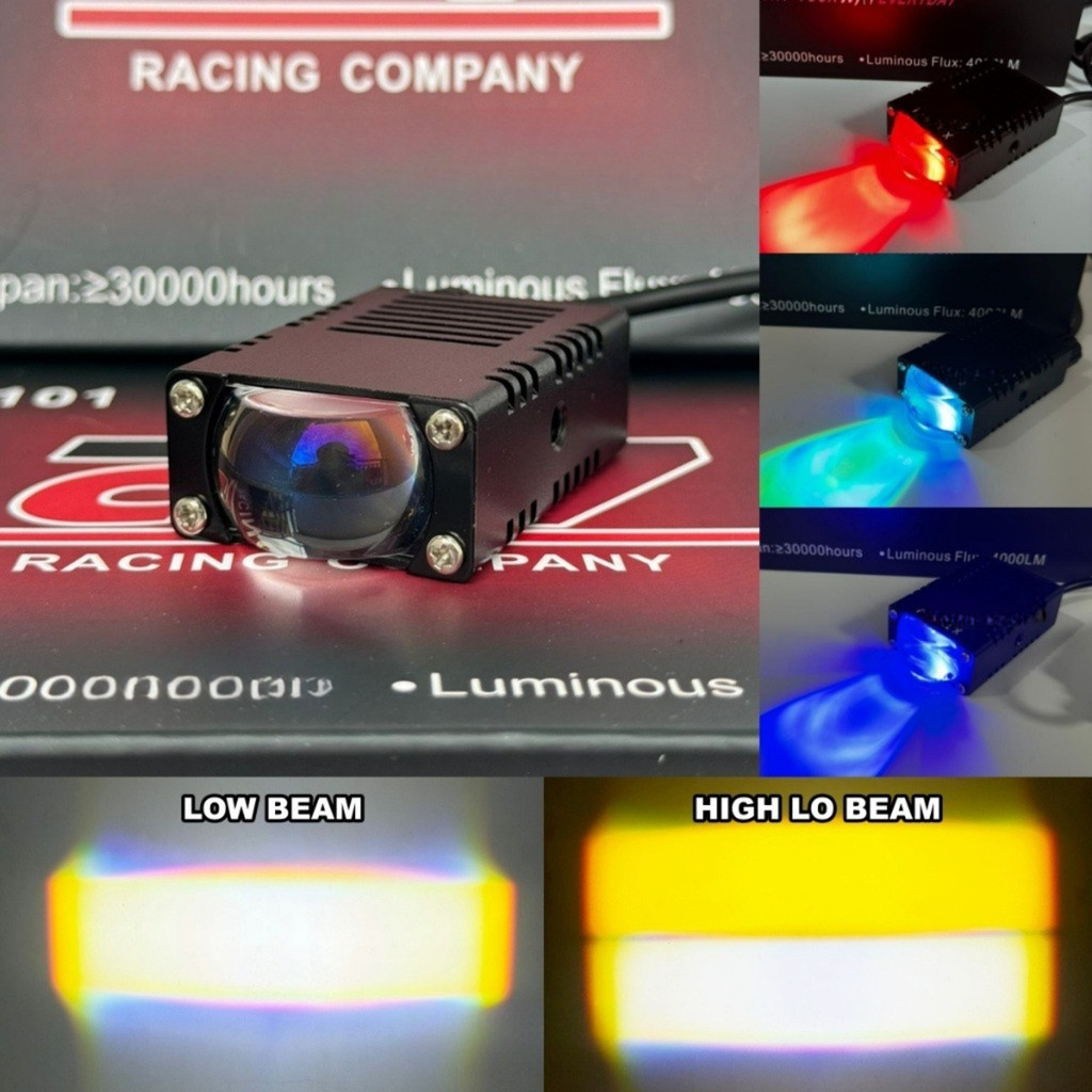 Lampu Tembak Slim CR7 SE 2102 Lampu Tembak Sorot Gepeng Demon Eyes Motor Mobil - Lampu Touring