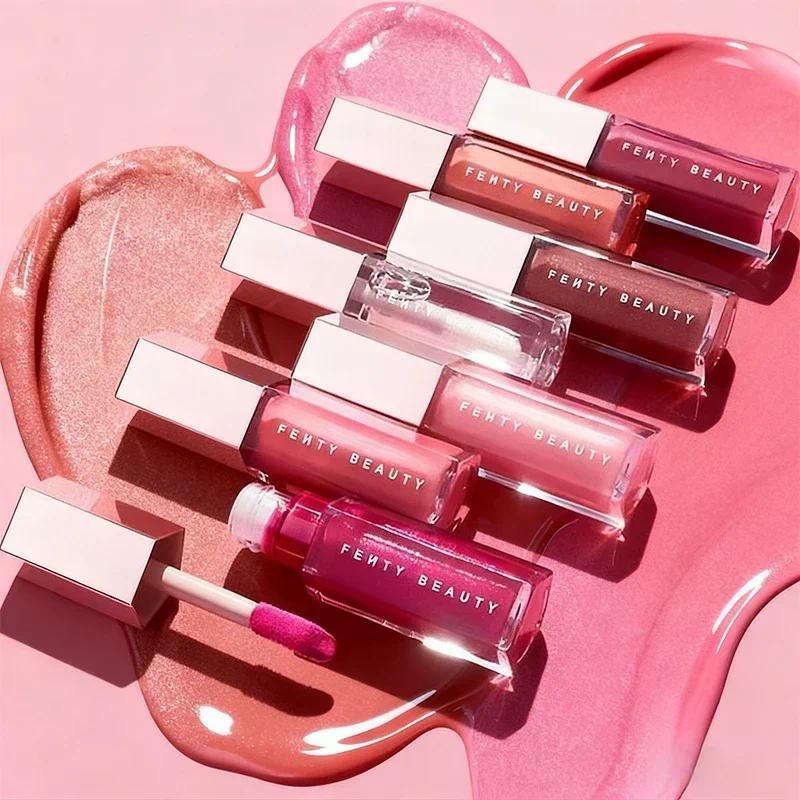 Promo Panas Lip Gloss Fenty Beauty Multiwarna Melembapkan Berkilau Glitter Lip Plumper Makeup Pelemb