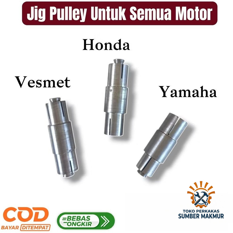Jig Bubut Pully Motor Matic Presisi | Alat Bantu Mesin Bubut untuk Semua Matic