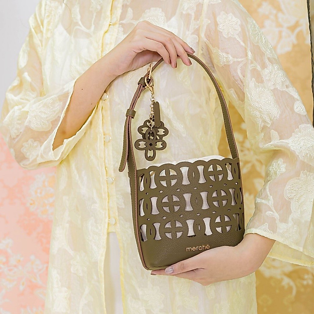 Merche Tas Selempang Wanita Eve Bucket Mini Bag