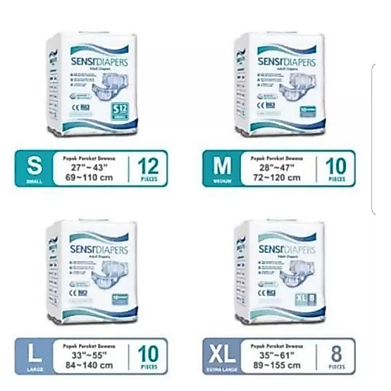 Sensi diapers popok perekat dewasa adult diapers diaper dewasa