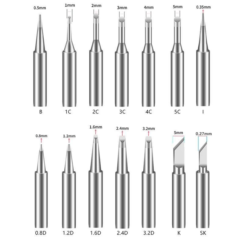 Bakon BK600M Iron Tip for Soldering Station BK90 BK606 BK881 Whole Series Head Type K/SK/B/I/1C/2C/3