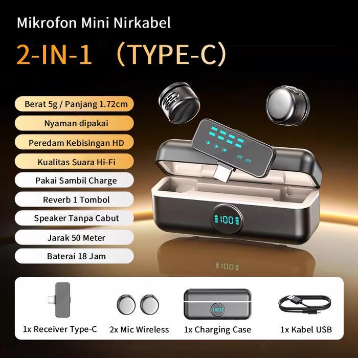 YUSEN KS20 Lavalier Nirkabel Mikrofon Magnetic Clip On Mic suara jernih wireless terbaik microphone 