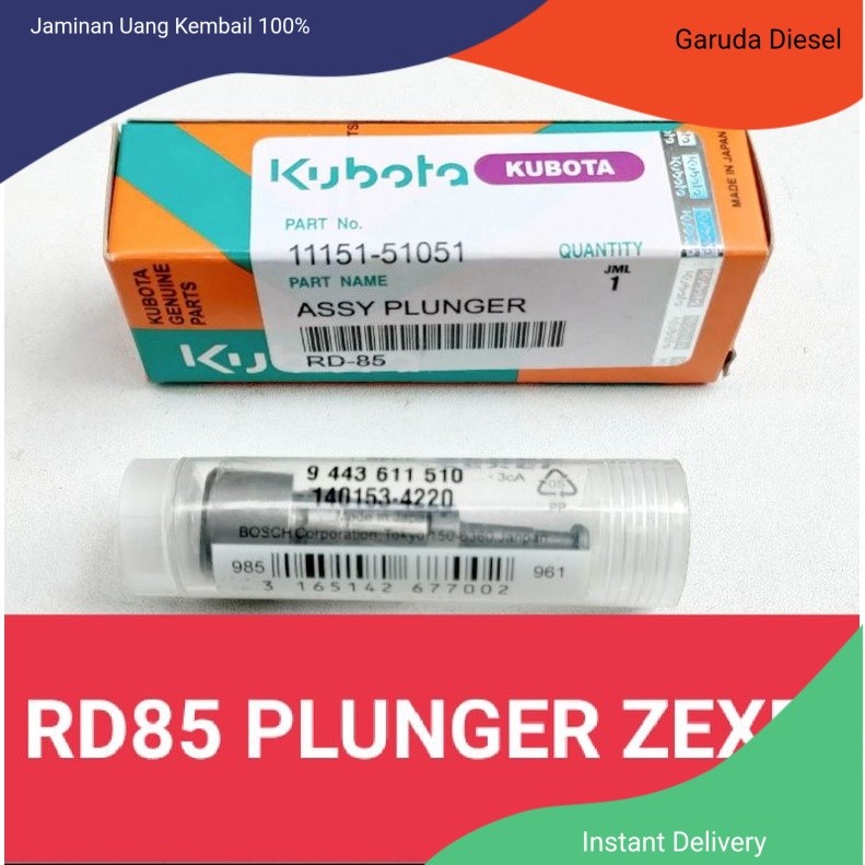 Plunger RD85 K154 Mesin Kubota Type K154