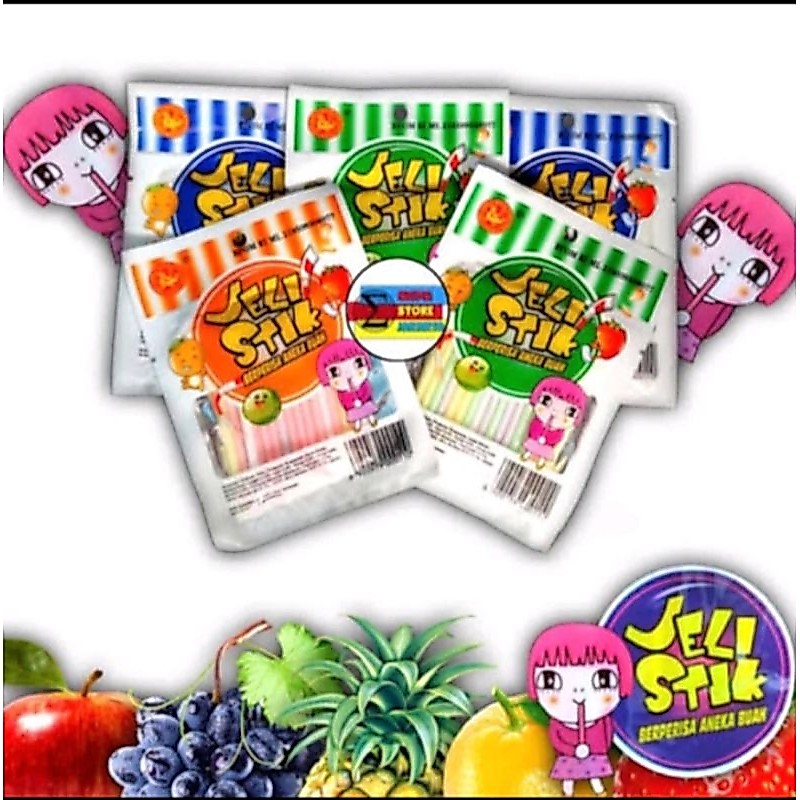 10Pc Permen Jelly Stik Pendek