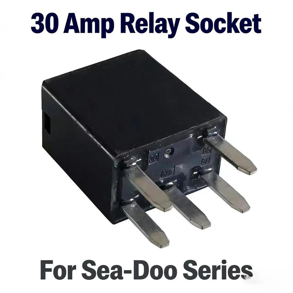 30 Amp Relay Socket for SeaDoo Sea-Doo 4-TEC RXP-X RXT-X GTX WAKE SPARK GTI GTS BRP RXT 130 230 255 