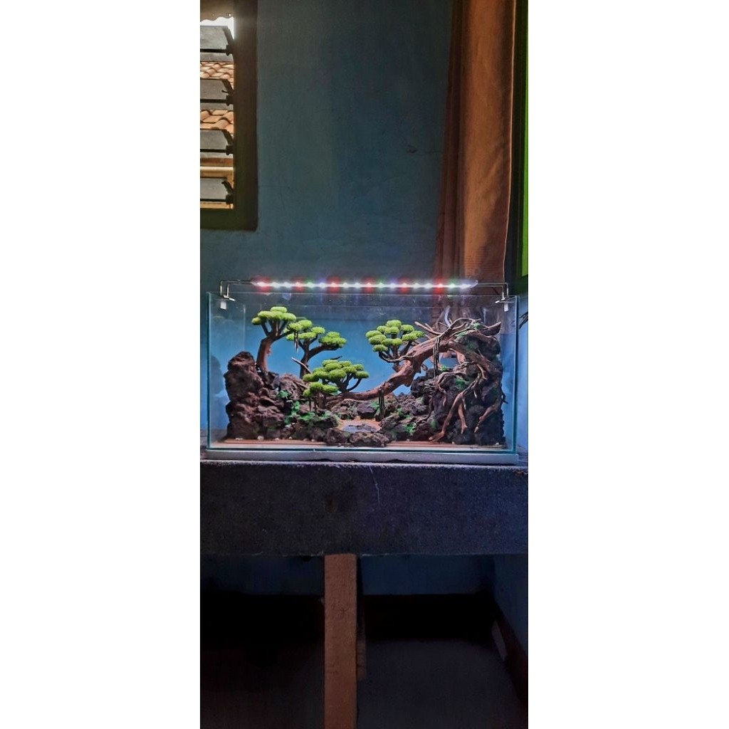 Aquascape Bonsai efek kaca danau (Fullset)     Berkualitas