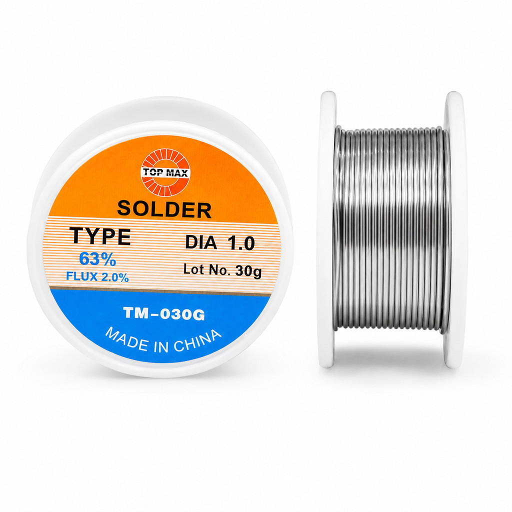 timah solder cap TOPMAX 5meter Roll kecil - Timah TOPMAX 1 MM 30 GR Kecil