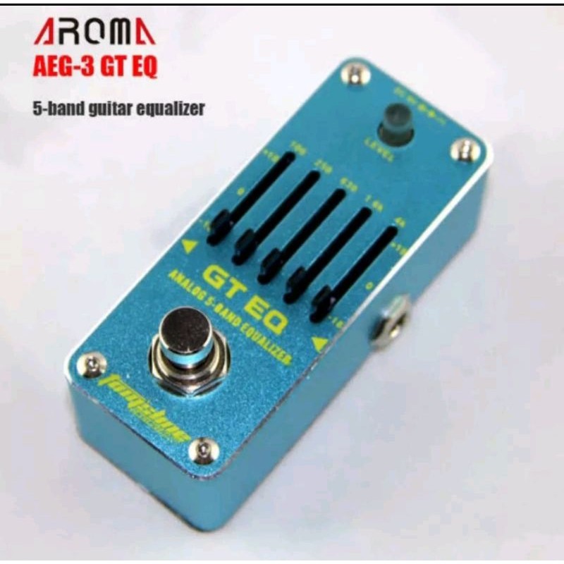aroma efek gitar tomsline mini aeg-3 aeg3 5 band equalizer