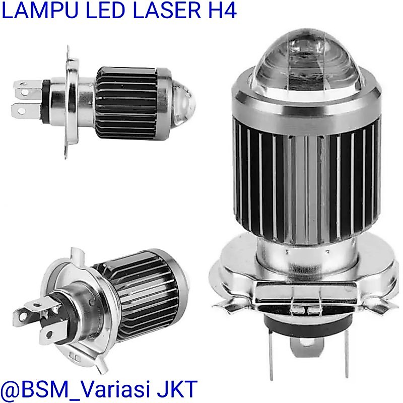 New Lampu led laser bholam laser kaki h4 mobil motor H-4 Waterproof LAMPU UTAMA LASER H4 MOTOR MOBIL