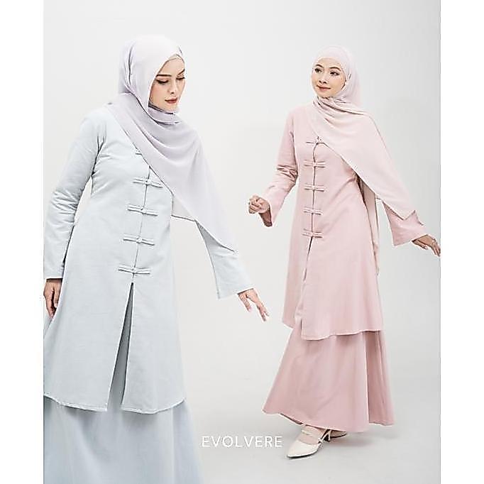 PREMIUM / Evolvere - Mey Cheongsam Tunik Lebaran Tunik Wanita ( TUNIK SAJA )