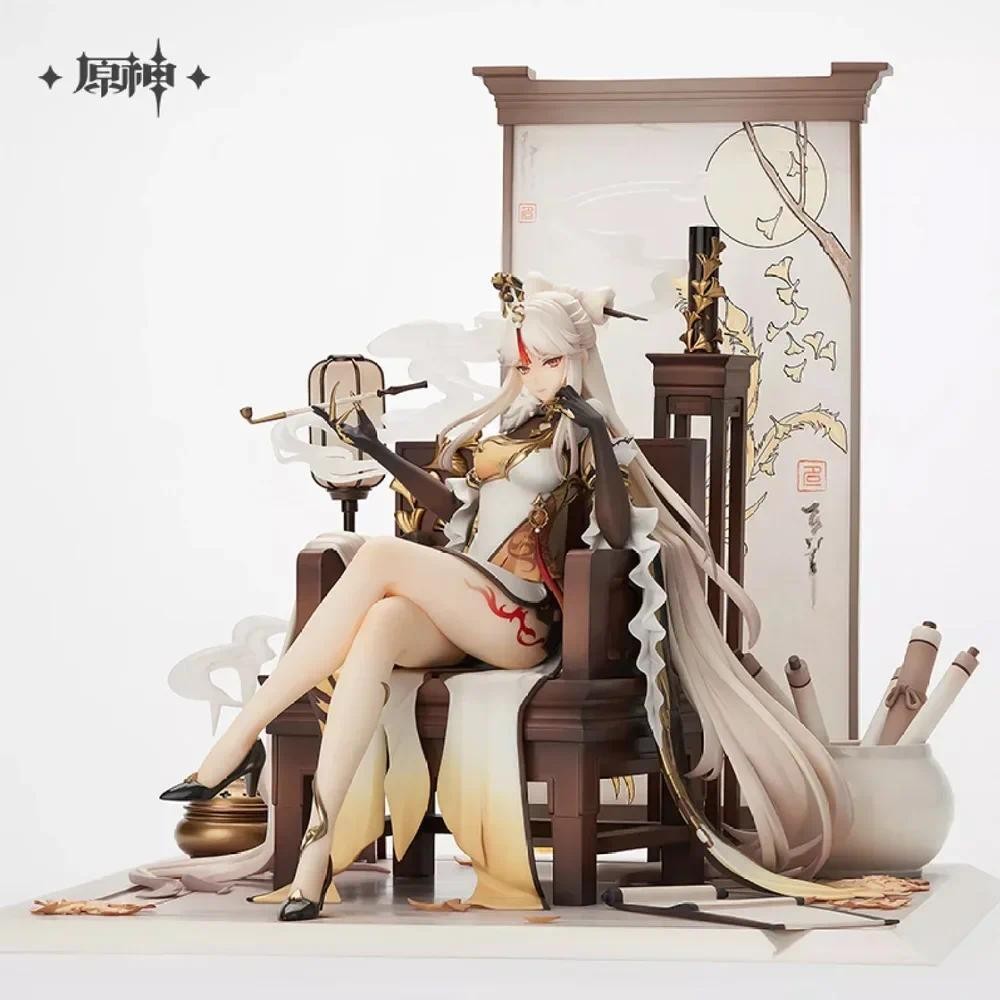 Genshin Impact Ningguang Anime Figure Genshin Impact Zhongli Action Figure Klee/Paimon Figurine Coll