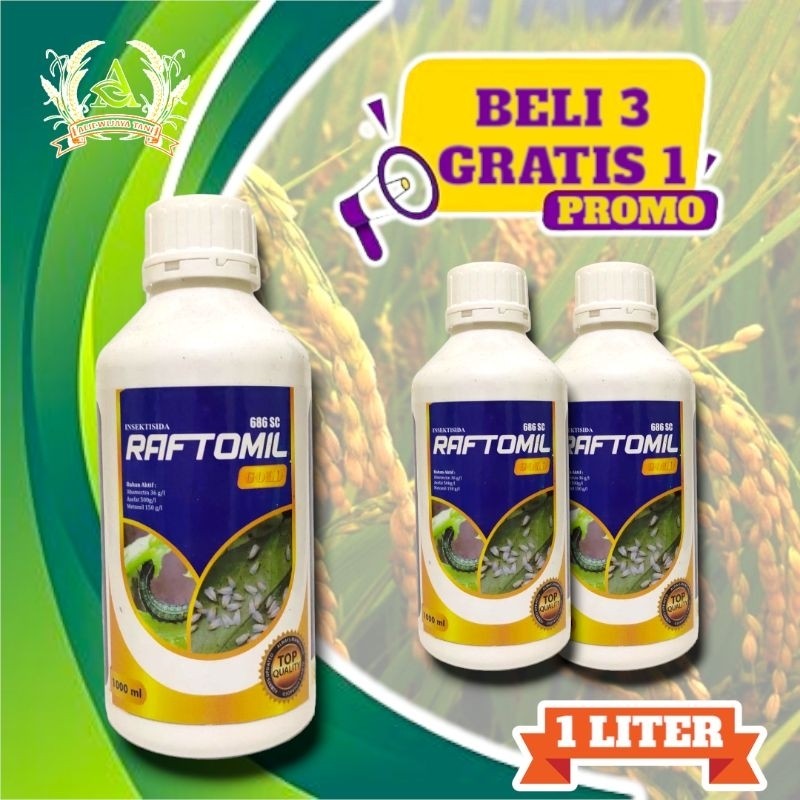 RAFTOMIL GOLD 686SC BAHAN AKTIF INSEKTISIDA ABAMECTIN ASEFAT METOMIL