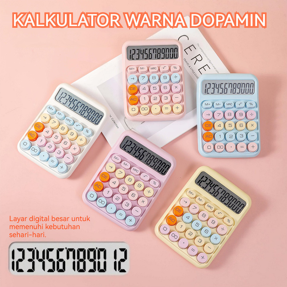 

Kalkulator Layar Besar Keyboard Warna Permen Multifungsi Nilai Tinggi