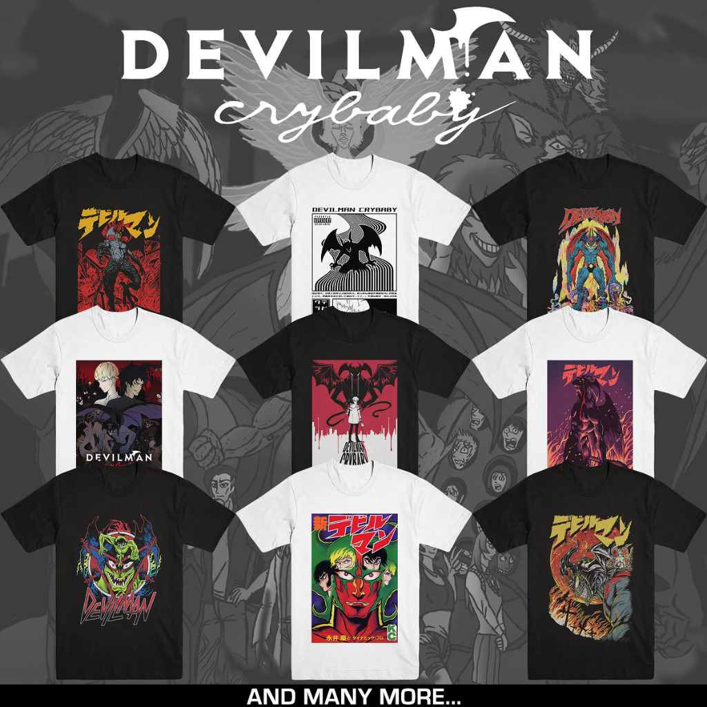 DEVILMAN CRYBABY | T-SHIRT ANIME | ACTION - DARK | MERCHANDISE