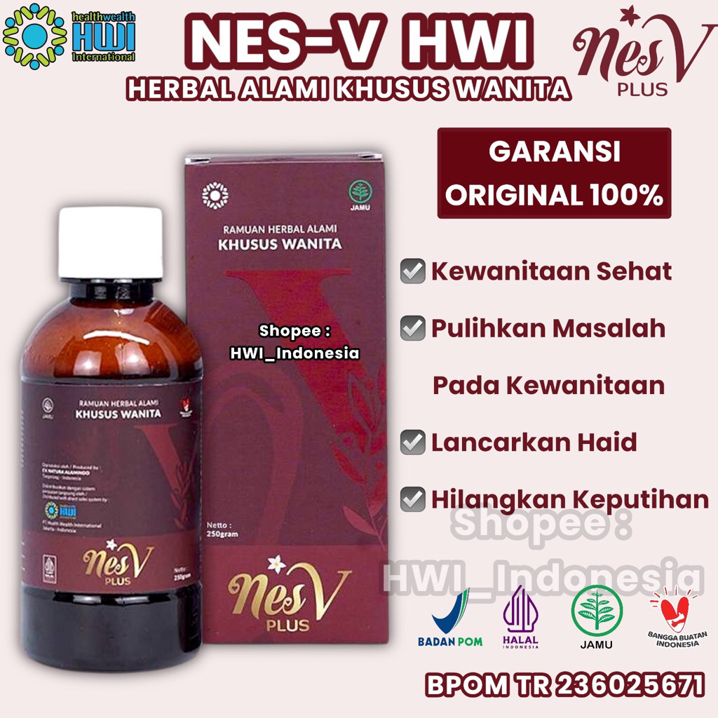 NES V HWI Original BPOM – Madu HWI NES V Jamu Herbal Perawatan Kesehatan Kewanitaan - NesV Asli HWI