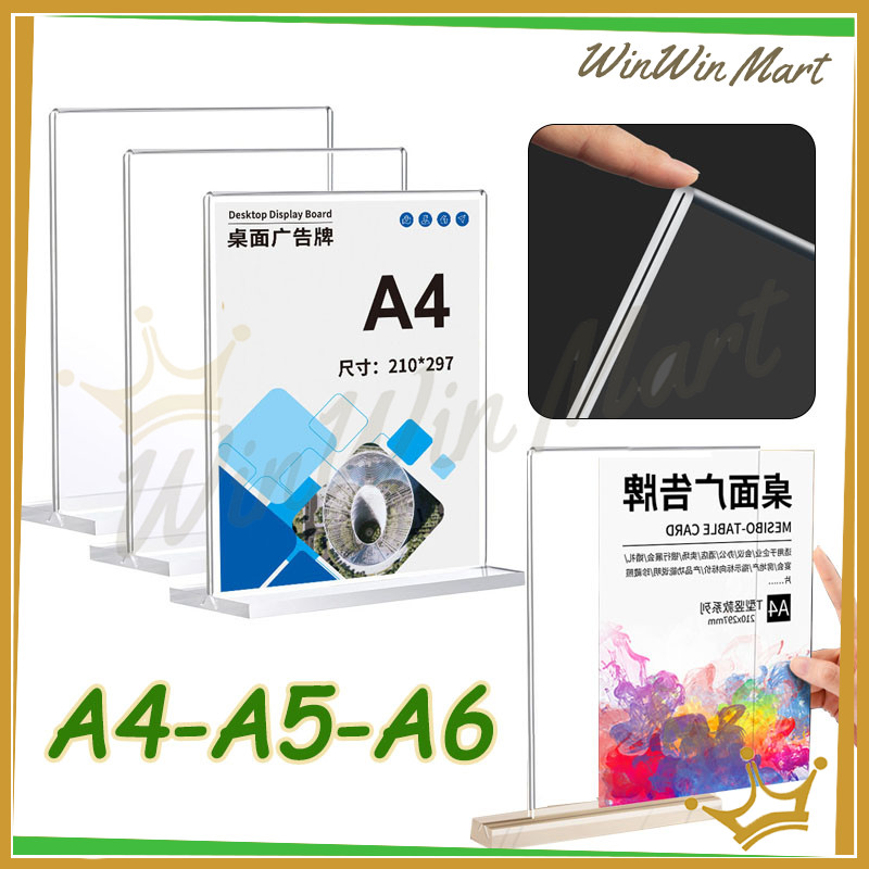 

WWM Tempat brosur Akrilik A4-A5-A6 / Tent Holder Akrilik / Tent Card Akrilik/ Stand Akrilik