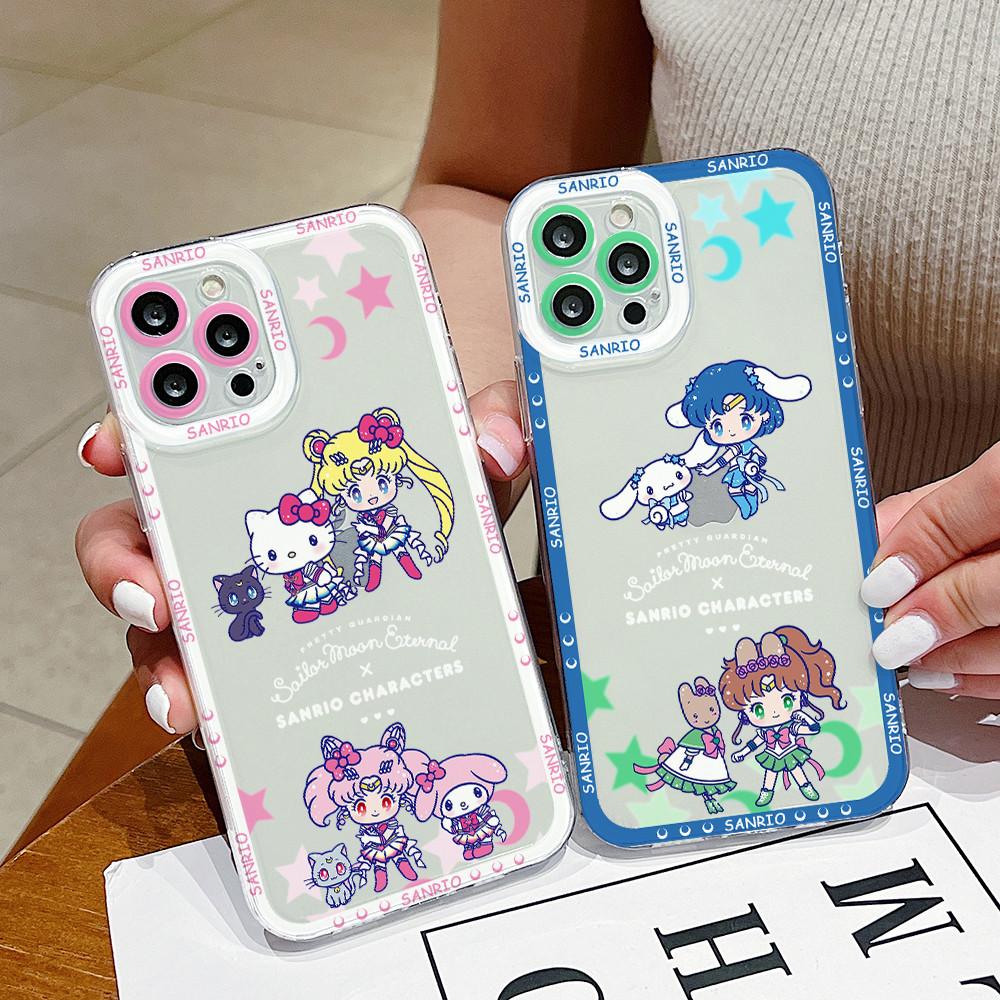 Sailors Sanrio Kitty Moon Phone Case for Samsung Galaxy A71 A55 A54 A53 A52 A51 A34 A33 A32 A23 A14 