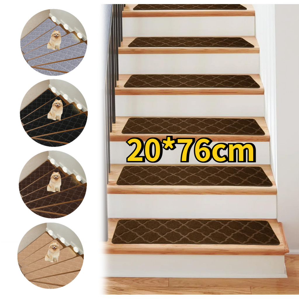 Karpet Tangga Anti Slip 20*76cm Alas Tangga Anti Slip Karpet Tangga Aesthetic